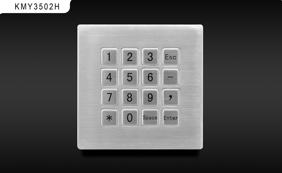 kmy3502h金属16键防水金融密码键盘